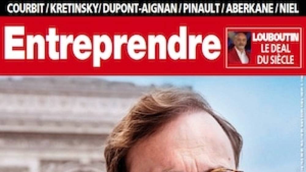 arnaud molinie et christian louboutin a la une du magazine entreprendre