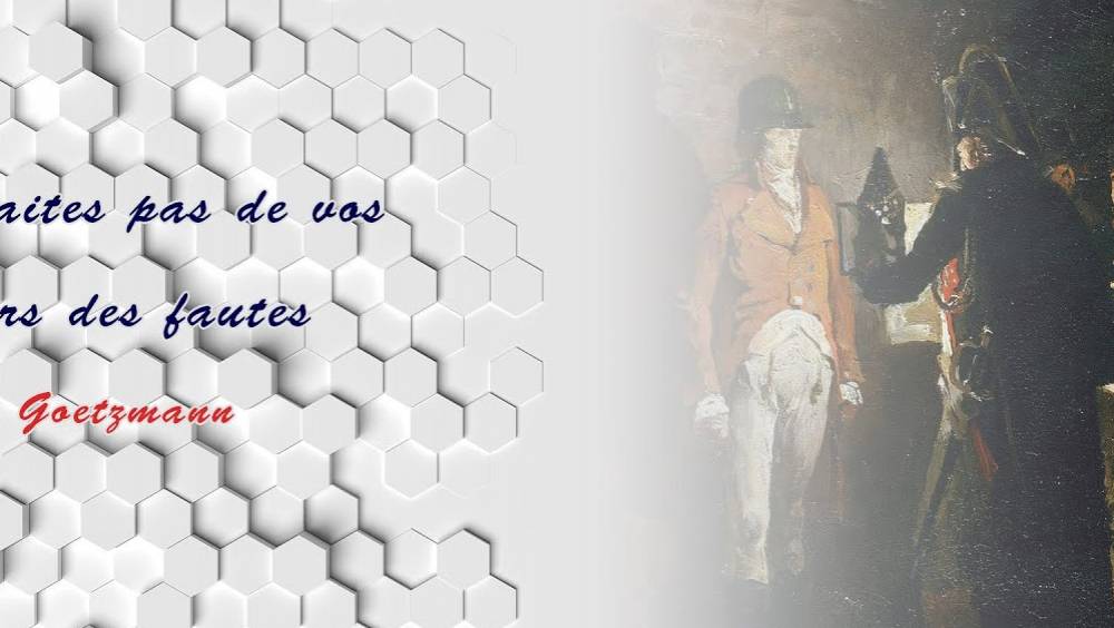 ne faites pas de vos erreurs des fautes