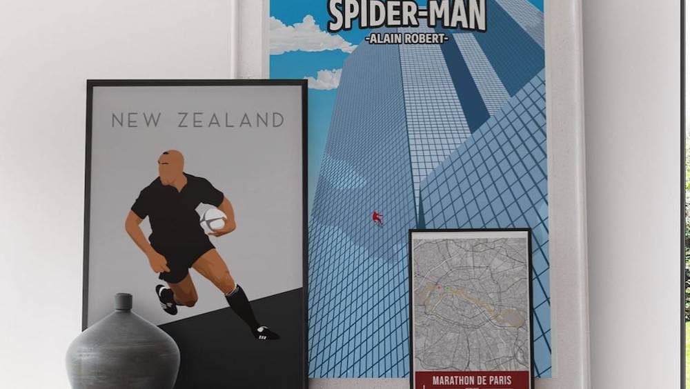 la start up francaise wall of fame cartonne avec ses affiches sportives