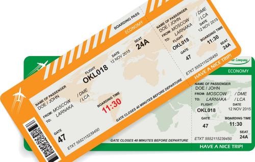 Billets d'embarquement avec codes à barres et codes QR Vecteur par  ©Seamartini 313522742